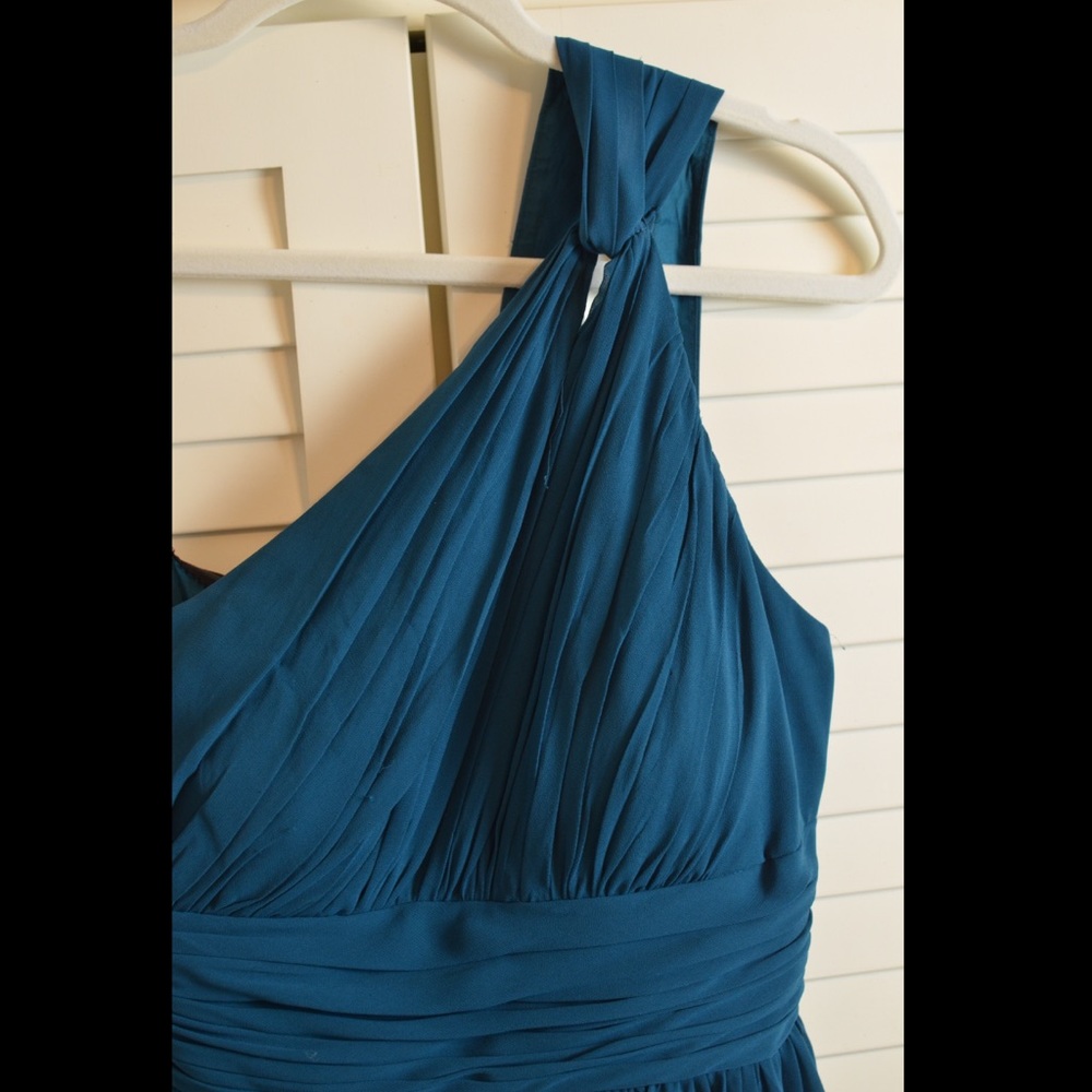 Teal prom dress